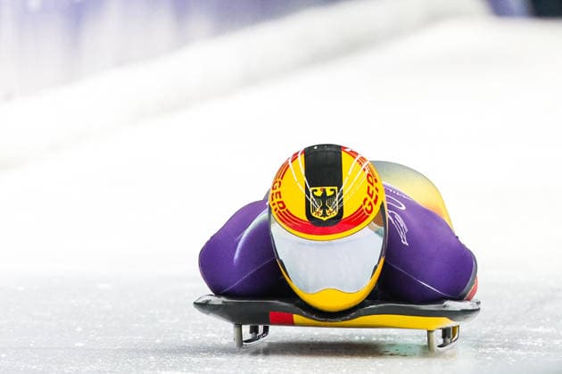 GIOCHI OLIMPICI - Olimpiadi Invernali Milano-Cortina 2026 - Skeleton Men Milano Cortina 2026 - XXV Olympic Winter games, Winterspiele,Spiele, Summer games Cortina D Ampezzo - Italy Friday , February 13 , 2023 Skeleton - Men s GROTHEER Christopher Cortina D Ampezzo Italy  Copyright: xIPAxSport ABACAx