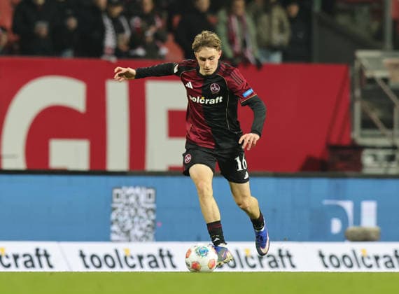 13 02 2026 Soccer Season 2025 2026 2 Soccer Bundesliga 22 Matchday 1 FC Nürnberg FCN Club Karlsruher SC KSC Sportfoto Zink DaMa xdaxmax DFL regulations prohibit any use of photographs as image sequences and or quasi video only for editorial use Marko Soldic 16, 1 FC Nürnberg FCN Freisteller Einzelbild