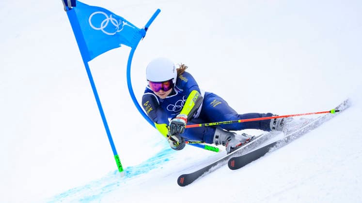 OLYMPICS - Winter Olympic Games, Olympische Spiele, Olympia, OS Milano Cortina 2026 BORMIO,ITALY,14.FEB.26 - OLYMPICS, ALPINE SKIING - Winter Olympic Games Milano Cortina 2026, giant slalom, men. Image shows Fabian Ax Swartz (SWE).  GEPAxpictures xWolfgangxGrebien