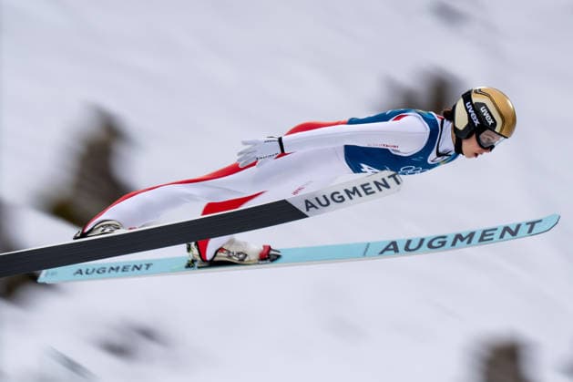 OLYMPICS - Winter Olympic Games, Olympische Spiele, Olympia, OS Milano Cortina 2026 PREDAZZO,ITALY,14.FEB.26 - OLYMPICS, Ski jumping, Skispringen, Ski, nordisch - Winter Olympic Games Milano Cortina 2026, large hill, women, training. Image shows Lisa Eder (AUT).  GEPAxpictures xOliverxLerch