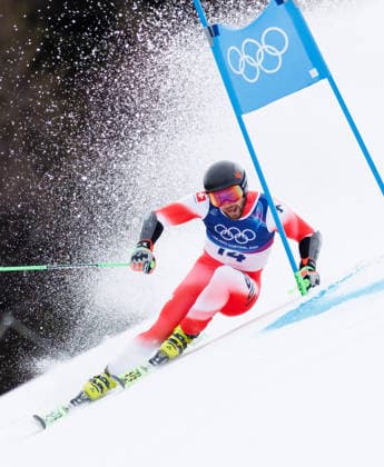 OLYMPICS - Winter Olympic Games, Olympische Spiele, Olympia, OS Milano Cortina 2026 BORMIO,ITALY,14.FEB.26 - OLYMPICS, ALPINE SKIING - Winter Olympic Games Milano Cortina 2026, giant slalom, men. Image shows Luca Aerni (SUI).  GEPAxpictures xHaraldxSteiner