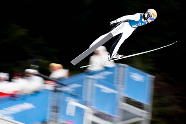 OLYMPICS - Winter Olympic Games, Olympische Spiele, Olympia, OS Milano Cortina 2026 PREDAZZO,ITALY,14.FEB.26 - OLYMPICS, Ski jumping, Skispringen, Ski, nordisch - Winter Olympic Games Milano Cortina 2026, large hill, women, training. Image shows Eirin Maria Kvandal (NOR) in front of the judges tower.  GEPAxpictures xOliverxLerch