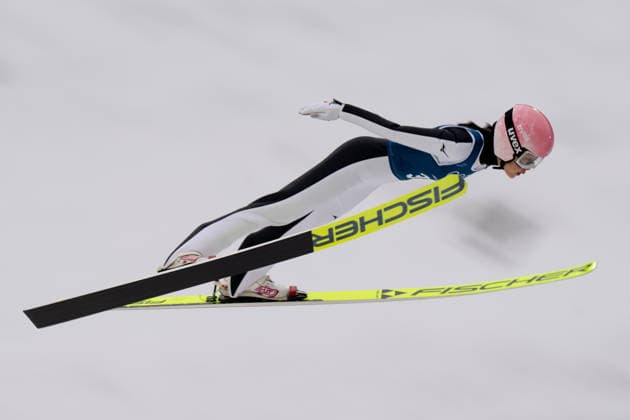 OLYMPICS - Winter Olympic Games, Olympische Spiele, Olympia, OS Milano Cortina 2026 PREDAZZO,ITALY,14.FEB.26 - OLYMPICS, Ski jumping, Skispringen, Ski, nordisch - Winter Olympic Games Milano Cortina 2026, large hill, women, training. Image shows Yuka Seto (JPN).  GEPAxpictures xOliverxLerch