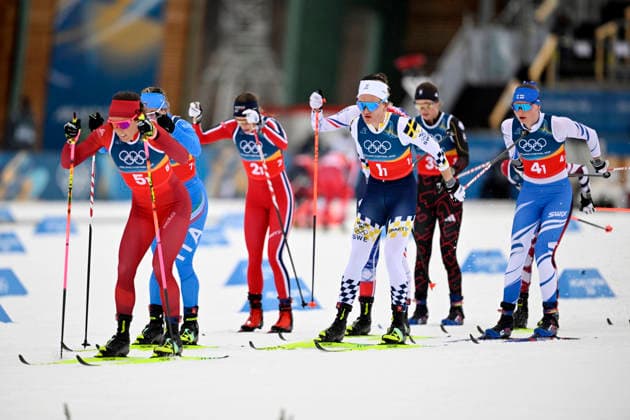 VAL DI FIEMME, ITALY 20260214 Sweden s Linn Svahn in the lead during the women s 4 x 7.5 km relay during the Winter Olympics at the Tesero cross-country skiing stadium in Val di Fiemme, Italy. *** The image is included in the SPORTS PACKAGE. For others PAYMENT IMAGE *** VAL DI FIEMME ITALY x10430x *** VAL DI FIEMME, ITALY 20260214 Sweden s Linn Svahn in the lead during the women s 4 x 7 5 km relay during the Winter Olympics at the Tesero cross country skiing stadium in Val di Fiemme, Italy The image is included in the SPORTS PACKAGE For others PAYMENT IMAGE VAL DI FIEMME ITALY x10430x  Copyright: xChristinexOlsson TTx OS 2026 SKIDOR STAFETT DAM