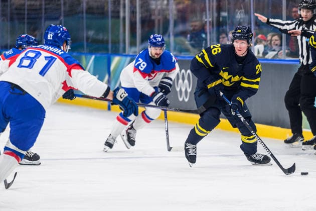 260214 Rasmus Dahlin of Sweden in the men s Ice hockey, Eishockey game between Sweden and Slovakia during day 8 of the 2026 Winter Olympics on February 14, 2026 in Milan. Photo: Carl Sandin BILDBYRAN kod CS CS0879 ishockey ice hockey Olympic Games, Olympische Spiele, Olympia, OS olympics winter olympics os ol olympiska spel vinter-os olympiske leker milano cortina 2026 milan cortina 2026 milano cortina 2026 olympic games milano cortina 2026 winter olympic games milano cortina-os milano cortina-ol vinter-ol 8 bbeng sverige sweden slovakien slovakia *** 260214 Rasmus Dahlin of Sweden in the men s ice hockey game between Sweden and Slovakia during day 8 of the 2026 Winter Olympics on February 14, 2026 in Milan Photo Carl Sandin BILDBYRAN kod CS CS0879 ishockey ice hockey olympic games olympics winter olympics os ol olympiska spel vinter os olympiske leker milano cortina 2026 milan cortina 2026 milano cortina 2026 olympic games milano cortina 2026 winter olympic games milano cortina os milano cortina ol vinter ol 8 bbeng sverige sweden slovakien slovakia  Copyright: CARLxSANDIN BB260214CS020