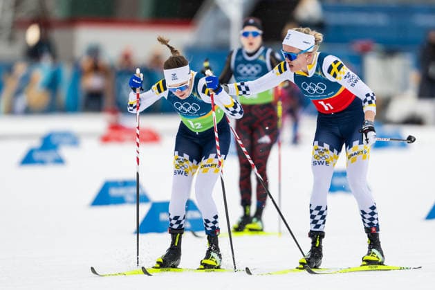 260214 Ebba Andersson and Linn Svahn of Sweden competes in the women s 4 x 7.5km relay cross-country skiing race during day 8 of the 2026 Winter Olympics on February 14, 2026 in Val di Fiemme. Photo: Joel Marklund BILDBYRAN kod JM MT0980 skidor cross-country skiing langrenn Olympic Games, Olympische Spiele, Olympia, OS olympics winter olympics os ol olympiska spel vinter-os olympiske leker milano cortina 2026 milan cortina 2026 milano cortina 2026 olympic games milano cortina 2026 winter olympic games milano cortina-os milano cortina-ol vinter-ol 8 bbeng stafett dam sverige *** 260214 Ebba Andersson and Linn Svahn of Sweden competes in the women s 4 x 7 5km relay cross country skiing race during day 8 of the 2026 Winter Olympics on February 14, 2026 in Val di Fiemme Photo Joel Marklund BILDBYRAN kod JM MT0980 skidor cross country skiing langrenn olympic games olympics winter olympics os ol olympiska spel vinter os olympiske leker milano cortina 2026 milan cortina 2026 milano cortina 2026 olympic games milano cortina 2026 winter olympic games milano cortina os milano cortina ol vinter ol 8 bbeng relay dam sverige  Copyright: JOELxMARKLUND BB260214JM008