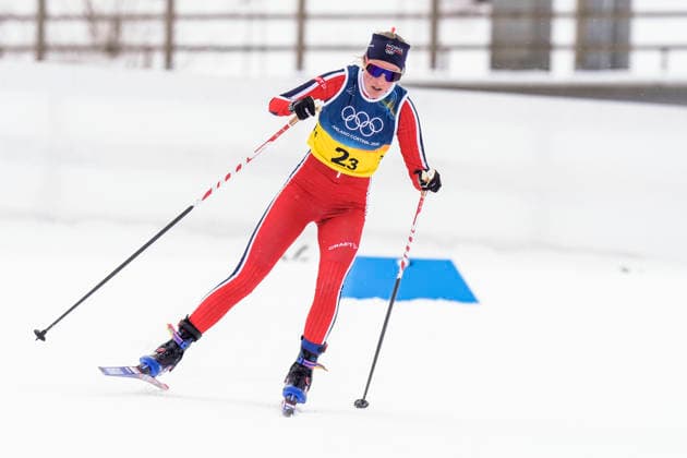 Winter Olympics in Milan Cortina 2026 Val di Fiemme, Italy 20260214. Karoline Simpson-Larsen from Norway during the women s cross-country skiing 4 x 7.5 km relay at Lago di Tesero during the Winter Olympics in Milano Cortina 2026. Photo: Terje Pedersen NTB Val di Fiemme Italy EDITORIAL USE ONLY. RESTRICTED USE FOR BETTING COMPANIES Ref:_SPOU9fwqN5zIEE.jpg *** Winter Olympics in Milan Cortina 2026 Val di Fiemme, Italy 20260214 Karoline Simpson Larsen from Norway during the women s cross country skiing 4 x 7 5 km relay at Lago di Tesero during the Winter Olympics in Milano Cortina 2026 Photo Terje Pedersen NTB Val di Fiemme Italy EDITORIAL USE ONLY RESTRICTED USE FOR BETTING COMPANIES  Copyright: xTerjexPedersenx xNTBx