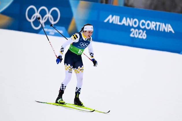 VAL DI FIEMME, ITALY 20260214 Sweden s Ebba Andersson and Linn Svahn take turns in the women s 4 x 7.5 km relay during the Winter Olympics at the Tesero cross-country skiing stadium in Val di Fiemme, Italy. *** The image is included in the SPORTS PACKAGE. For others PAYMENT IMAGE *** VAL DI FIEMME ITALY x10430x *** VAL DI FIEMME, ITALY 20260214 Sweden s Ebba Andersson and Linn Svahn take turns in the women s 4 x 7 5 km relay during the Winter Olympics at the Tesero cross country skiing stadium in Val di Fiemme, Italy The image is included in the SPORTS PACKAGE For others PAYMENT IMAGE VAL DI FIEMME ITALY x10430x  Copyright: xChristinexOlsson TTx OS 2026 SKIDOR STAFETT DAM