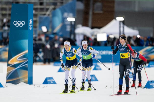 260214 Frida Karlsson and Ebba Andersson of Sweden competes in the women s 4 x 7.5km relay cross-country skiing race during day 8 of the 2026 Winter Olympics on February 14, 2026 in Val di Fiemme. Photo: Joel Marklund BILDBYRAN kod JM MT0980 skidor cross-country skiing langrenn Olympic Games, Olympische Spiele, Olympia, OS olympics winter olympics os ol olympiska spel vinter-os olympiske leker milano cortina 2026 milan cortina 2026 milano cortina 2026 olympic games milano cortina 2026 winter olympic games milano cortina-os milano cortina-ol vinter-ol 8 bbeng stafett dam sverige *** 260214 Frida Karlsson and Ebba Andersson of Sweden competes in the women s 4 x 7 5km relay cross country skiing race during day 8 of the 2026 Winter Olympics on February 14, 2026 in Val di Fiemme Photo Joel Marklund BILDBYRAN kod JM MT0980 skidor cross country skiing langrenn olympic games olympics winter olympics os ol olympiska spel vinter os olympiske leker milano cortina 2026 milan cortina 2026 milano cortina 2026 olympic games milano cortina 2026 winter olympic games milano cortina os milano cortina ol vinter ol 8 bbeng relay dam sverige  Copyright: JOELxMARKLUND BB260214JM033