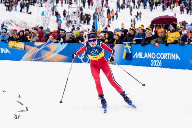Winter Olympics in Milan Cortina 2026 Val di Fiemme, Italy 20260214. Karoline Simpson-Larsen from Norway during the women s cross-country skiing 4 x 7.5 km relay at Lago di Tesero during the Winter Olympics in Milano Cortina 2026. Photo: Terje Pedersen NTB Val di Fiemme Italy EDITORIAL USE ONLY. RESTRICTED USE FOR BETTING COMPANIES Ref:_SPO8L2MK576YfI.jpg *** Winter Olympics in Milan Cortina 2026 Val di Fiemme, Italy 20260214 Karoline Simpson Larsen from Norway during the women s cross country skiing 4 x 7 5 km relay at Lago di Tesero during the Winter Olympics in Milano Cortina 2026 Photo Terje Pedersen NTB Val di Fiemme Italy EDITORIAL USE ONLY RESTRICTED USE FOR BETTING COMPANIES  Copyright: xTerjexPedersenx xNTBx