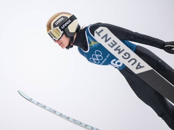 OLYMPICS - Winter Olympic Games, Olympische Spiele, Olympia, OS Milano Cortina 2026 PREDAZZO,ITALY,14.FEB.26 - OLYMPICS, Ski jumping, Skispringen, Ski, nordisch - Winter Olympic Games Milano Cortina 2026, large hill, women, training. Image shows Selina Freitag (GER).  GEPAxpictures xOliverxLerch
