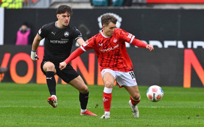 14 02 2026 Soccer Season 2025 2026 2 Soccer Bundesliga 22 Matchday 1 FC Kaiserslautern FCK Rote Teufel SpVgg Greuther Fürth SGF Kleeblatt Sportfoto Zink xwoxzix DFL regulations prohibit any use of photographs as image sequences and or quasi video only for editorial use Reno Münz Muenz 5, SpVgg Greuther Fürth Naatan Skyttä 15, 1 FC Kaiserslautern FCK