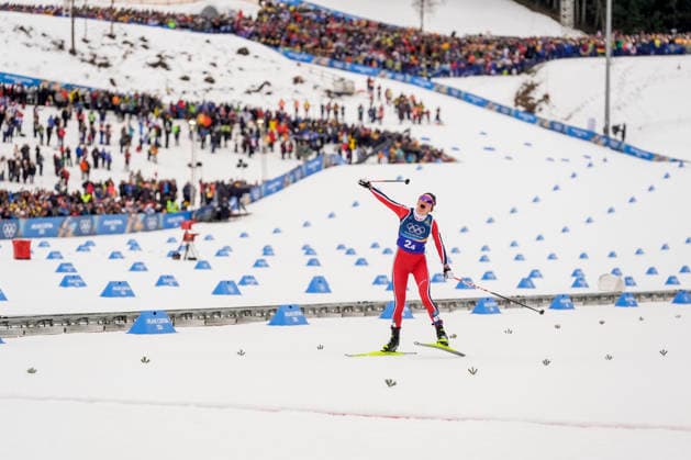 Winter Olympics in Milan Cortina 2026 Val di Fiemme, Italy 20260214. Heidi Weng from Norway cheers during the women s cross-country 4 x 7.5 km relay at Lago di Tesero during the Winter Olympics in Milano Cortina 2026. Photo: Terje Pedersen NTB Val di Fiemme Italy EDITORIAL USE ONLY. RESTRICTED USE FOR BETTING COMPANIES Ref:_SPOtmADiQZog0M.jpg *** Winter Olympics in Milan Cortina 2026 Val di Fiemme, Italy 20260214 Heidi Weng from Norway cheers during the women s cross country 4 x 7 5 km relay at Lago di Tesero during the Winter Olympics in Milano Cortina 2026 Photo Terje Pedersen NTB Val di Fiemme Italy EDITORIAL USE ONLY RESTRICTED USE FOR BETTING COMPANIES  Copyright: xTerjexPedersenx xNTBx