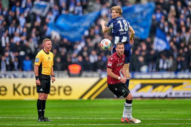 Header, Luca Schuler Hertha BSC, 18 , GER, Hertha BSC vs ,Hannover 96, 2 Bundesliga, Season 2025 2026, 22 Matchday, 14 02 2026 DFL REGULATIONS PROHIBIT ANY USE OF PHOTOGRAPHS AS IMAGE SEQUENCES AND OR QUASI VIDEO GER, Hertha BSC vs ,Hannover 96, 2 Bundesliga, Season 2025 2026, 22 Matchday, 14 02 2026 Berlin Copyright: xClaudiusxRauch,xEibner-Pressefotox xClaudiusxRauchx EP_CRH