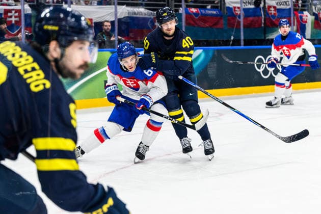 260214 Patrik Koch of Slovakia and Elias Pettersson of Sweden in the men s Ice hockey, Eishockey game between Sweden and Slovakia during day 8 of the 2026 Winter Olympics on February 14, 2026 in Milan. Photo: Carl Sandin BILDBYRAN kod CS CS0879 ishockey ice hockey Olympic Games, Olympische Spiele, Olympia, OS olympics winter olympics os ol olympiska spel vinter-os olympiske leker milano cortina 2026 milan cortina 2026 milano cortina 2026 olympic games milano cortina 2026 winter olympic games milano cortina-os milano cortina-ol vinter-ol 8 bbeng sverige sweden slovakien slovakia *** 260214 Patrik Koch of Slovakia and Elias Pettersson of Sweden in the men s ice hockey game between Sweden and Slovakia during day 8 of the 2026 Winter Olympics on February 14, 2026 in Milan Photo Carl Sandin BILDBYRAN kod CS CS0879 ishockey ice hockey olympic games olympics winter olympics os ol olympiska spel vinter os olympiske leker milano cortina 2026 milan cortina 2026 milano cortina 2026 olympic games milano cortina 2026 winter olympic games milano cortina os milano cortina ol vinter ol 8 bbeng sverige sweden slovakien slovakia  Copyright: CARLxSANDIN BB260214CS056
