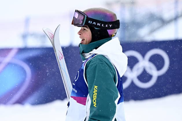 2026 WINTER Olympic Games, Olympische Spiele, Olympia, OS Jakara Anthony of Australia celebrates after winning the Gold medal during the Women™s Dual Moguls Final at the Livigno Aerial and Moguls Park on day 8 of the 2026 Milano Cortina Winter Olympic Games in Livigno, Italy, Wednesday, February 11, 2026. ( NO ARCHIVING, EDITORIAL USE ONLY LIVIGNO SONDRIO ITALY  Copyright: xDANxHIMBRECHTSx 20260214133461211253