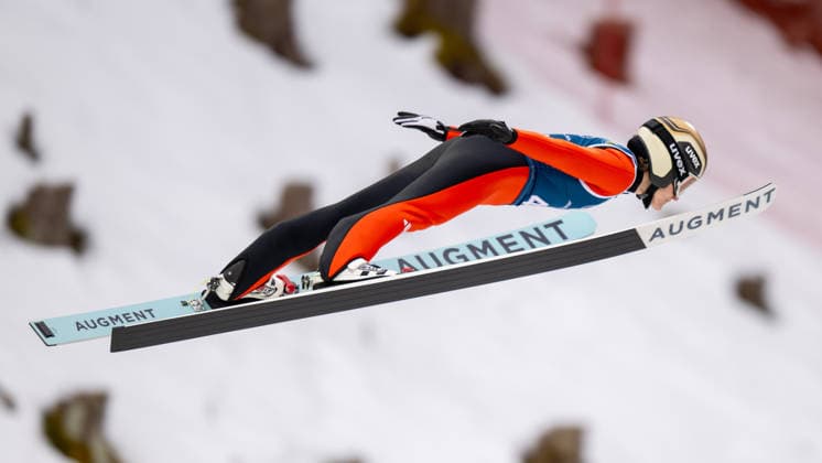 OLYMPICS - Winter Olympic Games, Olympische Spiele, Olympia, OS Milano Cortina 2026 PREDAZZO,ITALY,14.FEB.26 - OLYMPICS, Ski jumping, Skispringen, Ski, nordisch - Winter Olympic Games Milano Cortina 2026, large hill, women, training. Image shows Heidi Dyhre Traaserud (NOR).  GEPAxpictures xOliverxLerch