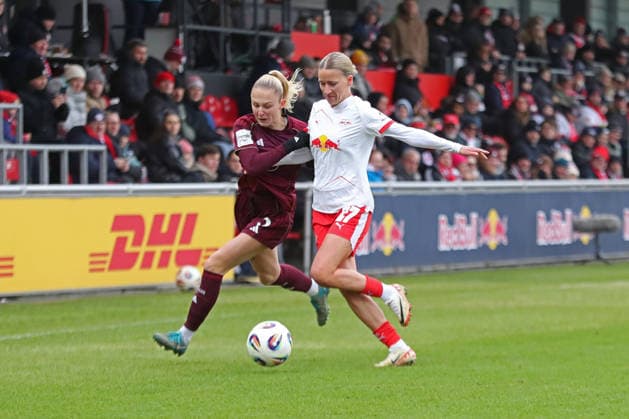 Google Pixel Frauen Bundesliga, RB Leipzig 1 FC Nürnberg 14 02 2026 Fany Proniez 3, 1 FC Nürnberg vs Marlene Müller 27, RB Leipzig Fußball, Google Pixel Frauen Bundesliga, Saison 2025 2026, 18 Spieltag RB Leipzig vs 1 FC Nürnberg am 14 02 2026, Trainingszentrum Cottaweg, Leipzig DFB REGULATIONS PROHIBIT ANY USE OF PHOTOGRAPHS AS IMAGE SEQUENCES AND OR QUASI VIDEO Copyright: xBEAUTIFULxSPORTS JanxKaeferx