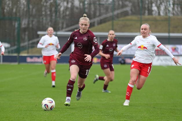Google Pixel Frauen Bundesliga, RB Leipzig 1 FC Nürnberg 14 02 2026 Franziska Mai 18, 1 FC Nürnberg Fußball, Google Pixel Frauen Bundesliga, Saison 2025 2026, 18 Spieltag RB Leipzig vs 1 FC Nürnberg am 14 02 2026, Trainingszentrum Cottaweg, Leipzig DFB REGULATIONS PROHIBIT ANY USE OF PHOTOGRAPHS AS IMAGE SEQUENCES AND OR QUASI VIDEO Copyright: xBEAUTIFULxSPORTS JanxKaeferx