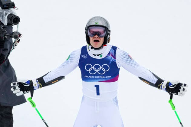 OLYMPICS - Winter Olympic Games, Olympische Spiele, Olympia, OS Milano Cortina 2026 BORMIO,ITALY,14.FEB.26 - OLYMPICS, ALPINE SKIING - Winter Olympic Games Milano Cortina 2026, giant slalom, men. Image shows Lucas Pinheiro Braathen (BRA).  GEPAxpictures xHaraldxSteiner