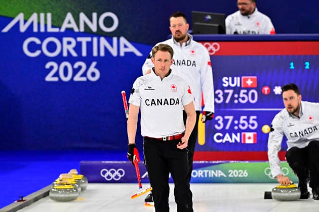 CORTINA, ITALY 20260214 Canada s Marc Kennedy before the group stage match, round 5, between Switzerland and Canada in Olympic curling in Cortina. *** The image is included in the SPORTS PACKAGE. For others PAID IMAGE ** CORTINA ITALY x10030x *** CORTINA, ITALY 20260214 Canadas Marc Kennedy before the group stage match, round 5, between Switzerland and Canada in Olympic curling in Cortina The image is included in the SPORTS PACKAGE For others PAID IMAGE CORTINA ITALY x10030x  Copyright: xJonasxEkströmer TTx OS 2026 CURLING HERRAR KINA-SVERIGE