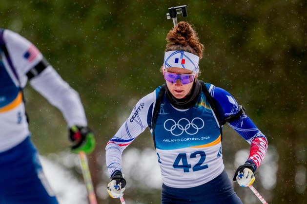 Winter Olympics in Milan Cortina 2026 Anterselva, Italy 20260214. Lou Jeanmonnot of France during the 7.5 km women s biathlon sprint at the Milan Cortina 2026 Winter Olympics. Photo: Heiko Junge NTB Anterselva Italy EDITORIAL USE ONLY. RESTRICTED USE FOR BETTING COMPANIES Ref:_SPOMCk7jEJxJG8.jpg *** Winter Olympics in Milan Cortina 2026 Anterselva, Italy 20260214 Lou Jeanmonnot of France during the 7 5 km women s biathlon sprint at the Milan Cortina 2026 Winter Olympics Photo Heiko Junge NTB Anterselva Italy EDITORIAL USE ONLY RESTRICTED USE FOR BETTING COMPANIES  Copyright: xHeikoxJungex xNTBx