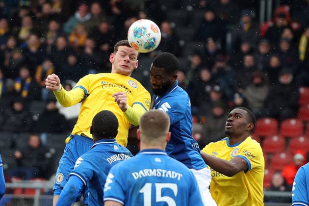 Braunschweig vs Darmstadt, 2 BL Braunschweig, 14 02 2026, Football, Men, 2 BL, Season 2025 2026, Eintracht Braunschweig vs SV Darmstadt 98 Erencan Yardimici Eintracht Braunschweig DFL DFB REGULATIONS PROHIBIT ANY USE OF PHOTOGRAPHS as IMAGE SEQUENCES and or QUASI VIDEO Stadion an der Hamburger Straße Niedersachsen Germany