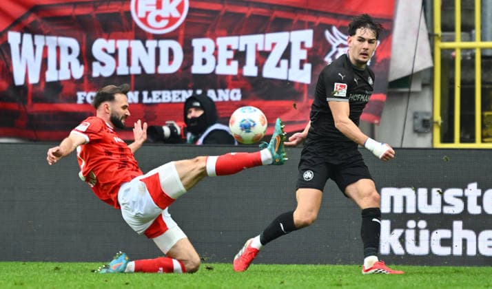 14 02 2026 Soccer Season 2025 2026 2 Soccer Bundesliga 22 Matchday 1 FC Kaiserslautern FCK Rote Teufel SpVgg Greuther Fürth SGF Kleeblatt Sportfoto Zink xwoxzix DFL regulations prohibit any use of photographs as image sequences and or quasi video only for editorial use Simon Asta 2, 1 FC Kaiserslautern FCK Reno Münz Muenz 5, SpVgg Greuther Fürth