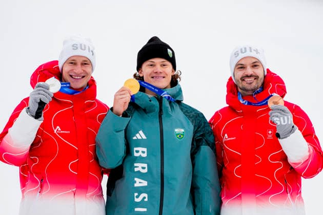 Milano Cortina 2026, Alpine skiing, men, giant slalom, Lucas Pinheiro Braathen is Olympic champion