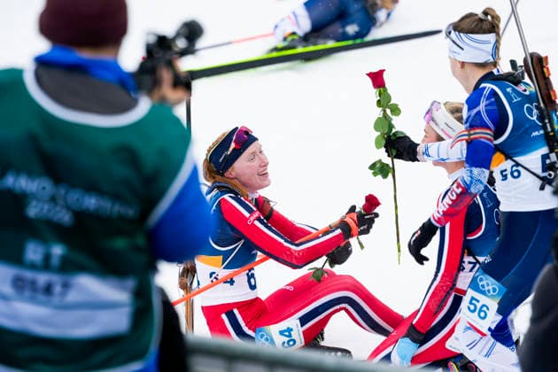 Winter Olympics in Milan Cortina 2026 Anterselva, Italy 20260214. Maren Kirkeeide from Norway during the 7.5 km sprint women s biathlon at the Winter Olympics in Milan Cortina 2026. Photo: Heiko Junge NTB Anterselva Italy EDITORIAL USE ONLY. RESTRICTED USE FOR BETTING COMPANIES Ref:_SPOWYGUQCFGGak.jpg *** Winter Olympics in Milan Cortina 2026 Anterselva, Italy 20260214 Maren Kirkeeide from Norway during the 7 5 km sprint women s biathlon at the Winter Olympics in Milan Cortina 2026 Photo Heiko Junge NTB Anterselva Italy EDITORIAL USE ONLY RESTRICTED USE FOR BETTING COMPANIES  Copyright: xHeikoxJungex xNTBx