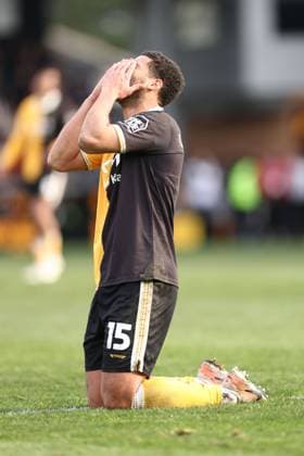 Kyran Lofthouse of Burton Albion reacts. Burton Albion v West Ham United, Emirates FA Cup, Fourth Round, Football, Pirelli Stadium, Burton upon Trent, UK - 14 Feb 2026Burton upon Trent Pirelli Stadium United Kingdom EDITORIAL USE ONLY No use with unauthorised audio, video, data, fixture lists, club league logos or live services. Online in-match use limited to 120 images, no video emulation. No use in betting, games or single club league player publications. Copyright: xRyanxBrowne Shutterstockx 16608141bg