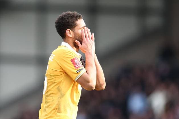 Kyran Lofthouse of Burton Albion reacts. Burton Albion v West Ham United, Emirates FA Cup, Fourth Round, Football, Pirelli Stadium, Burton upon Trent, UK - 14 Feb 2026Burton upon Trent Pirelli Stadium United Kingdom EDITORIAL USE ONLY No use with unauthorised audio, video, data, fixture lists, club league logos or live services. Online in-match use limited to 120 images, no video emulation. No use in betting, games or single club league player publications. Copyright: xRyanxBrowne Shutterstockx 16608141bk