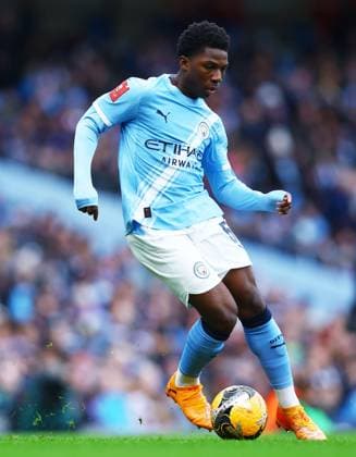 Ryan McAidoo of Manchester City Manchester City v Salford City, Emirates FA Cup, Fourth Round, Football, Etihad Stadium, Manchester, UK - 14 Feb 2026Manchester Etihad Stadium United Kingdom EDITORIAL USE ONLY No use with unauthorised audio, video, data, fixture lists, club league logos or live services. Online in-match use limited to 120 images, no video emulation. No use in betting, games or single club league player publications. Copyright: xMattxWest Shutterstockx 16608276j