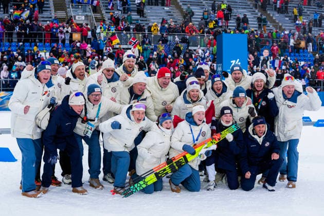 Winter Olympics in Milan Cortina 2026 Anterselva, Italy 20260214. Maren Kirkeeide from Norway on the podium after the 7.5 km sprint women s biathlon during the Winter Olympics in Milano Cortina 2026. Photo: Heiko Junge NTB Anterselva Italy EDITORIAL USE ONLY. RESTRICTED USE FOR BETTING COMPANIES Ref:_SPO27-jydTd9bY.jpg *** Winter Olympics in Milan Cortina 2026 Anterselva, Italy 20260214 Maren Kirkeeide from Norway on the podium after the 7 5 km sprint women s biathlon during the Winter Olympics in Milano Cortina 2026 Photo Heiko Junge NTB Anterselva Italy EDITORIAL USE ONLY RESTRICTED USE FOR BETTING COMPANIES  Copyright: xHeikoxJungex xNTBx