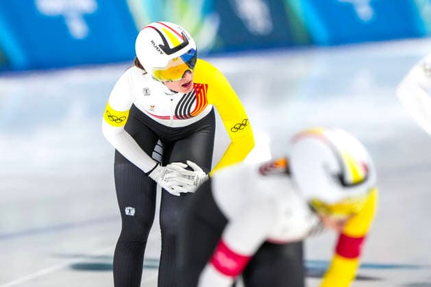 2026-02-14 - Milano Cortina 2026 Winter Olympics Speed skating, Eisschnelllauf Women s Team Pursuit MILAN, ITALY - FEBRUARY 14: Fran Vanhoutte of Belgium during the Speed Skating Women s Team Pursuit Quarterfinals of the Milano Cortina 2026 Winter Olympics at the Milano Speed Skating Arena on February 14, 2026 in Milan, Italy Milan Milano Speed Skating Arena Italy Content not available for redistribution in The Netherlands directly or indirectly through any third parties. Copyright: xAndrexWeeningx