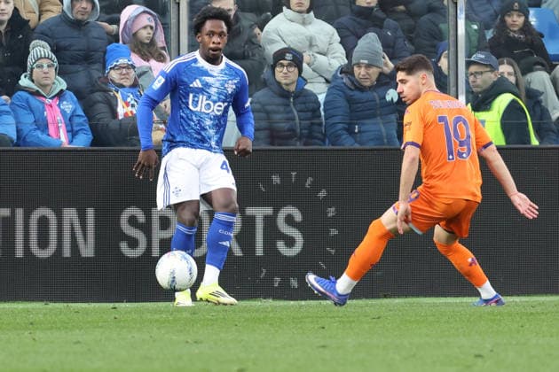 Como™s Jayden Addai during the Serie A soccer match between Como and Fiorentina at the Giuseppe Sinigaglia stadium in Como, north Italy - February 14, 2026 - Soccer.  Copyright: xAntonioxSaia LaPressex