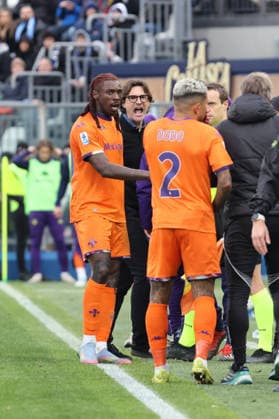 Fiorentina™s head coach Paolo Vanoli during the Serie A soccer match between Como and Fiorentina at the Giuseppe Sinigaglia stadium in Como, north Italy - February 14, 2026 - Soccer.  Copyright: xAntonioxSaia LaPressex