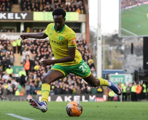 Norwich City v West Bromwich Albion Emirates FA Cup Ali Ahmed of Norwich in action during the Emirates FA Cup Fourth Round match at Carrow Road, Norwich 14 02 2026 Commissioned for use in Newsquest Norfolk titles only. All other titles fees apply. UK Newspapers OUT Copyright: xPaulxChestertonx FIL-22967-0101