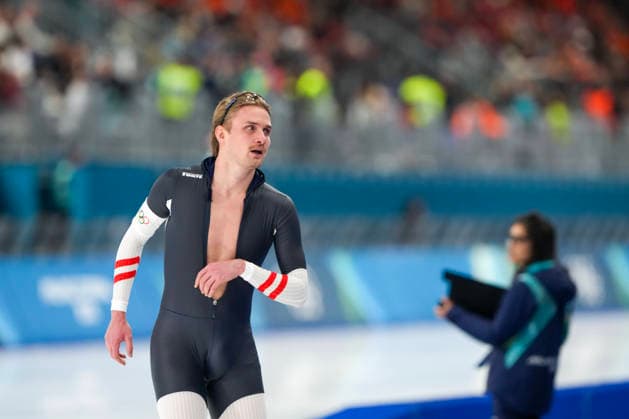 2026-02-14 - Milano Cortina 2026 Winter Olympics 500m Men MILAN, ITALY - FEBRUARY 14: Ignaz Gschwentner of Austria during the 500m Men of the Milano Cortina 2026 Winter Olympics at the Milano Speed skating, Eisschnelllauf Arena on February 14, 2026 in Milan, Italy Milan Milano Speed Skating Arena Italy Content not available for redistribution in The Netherlands directly or indirectly through any third parties. Copyright: xAndrexWeeningx