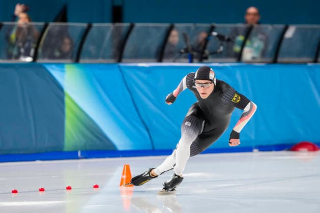 2026-02-14 - Milano Cortina 2026 Winter Olympics 500m Men MILAN, ITALY - FEBRUARY 14: Moritz Klein of Germany during the 500m Men of the Milano Cortina 2026 Winter Olympics at the Milano Speed skating, Eisschnelllauf Arena on February 14, 2026 in Milan, Italy Milan Milano Speed Skating Arena Italy Content not available for redistribution in The Netherlands directly or indirectly through any third parties. Copyright: xAndrexWeeningx
