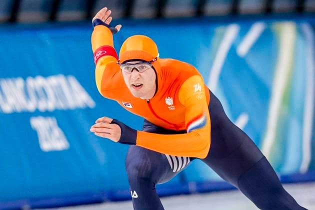 Jenning de Boo of the Netherlands Men s 500m, Milano Cortina 2026 Winter Olympics: Day 8, Speed skating, Eisschnelllauf - Milano Cortina 2026 Winter Olympics: Day 8, Milano Speed Skating Stadium, February 14, 2026, Milan, Italy.