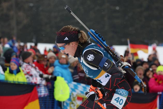 Milan Cortina 2026 Olympics, Biathlon Women s 7.5km Sprint, Franziska Preuss (GER), Anterselva, Italy, February 14, 2026. Photo Felice Calabro  Copyright: xFelicexCalabro x xipa-agency.netx xFELICExCALABRO x IPA_Agency_IPA71496615