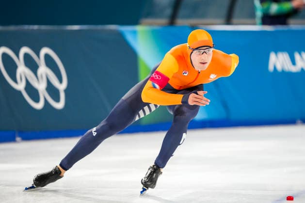 2026-02-14 - Milano Cortina 2026 Winter Olympics 500m Men MILAN, ITALY - FEBRUARY 14: Jenning De Boo of Netherlands during the 500m Men of the Milano Cortina 2026 Winter Olympics at the Milano Speed skating, Eisschnelllauf Arena on February 14, 2026 in Milan, Italy Milan Milano Speed Skating Arena Italy Content not available for redistribution in The Netherlands directly or indirectly through any third parties. Copyright: xAndrexWeeningx