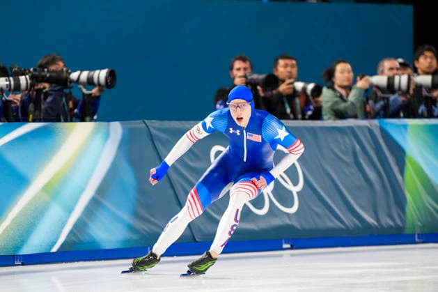 2026-02-14 - Milano Cortina 2026 Winter Olympics 500m Men MILAN, ITALY - FEBRUARY 14: Jordan Stolz of United States of America during the 500m Men of the Milano Cortina 2026 Winter Olympics at the Milano Speed skating, Eisschnelllauf Arena on February 14, 2026 in Milan, Italy Milan Milano Speed Skating Arena Italy Content not available for redistribution in The Netherlands directly or indirectly through any third parties. Copyright: xAndrexWeeningx