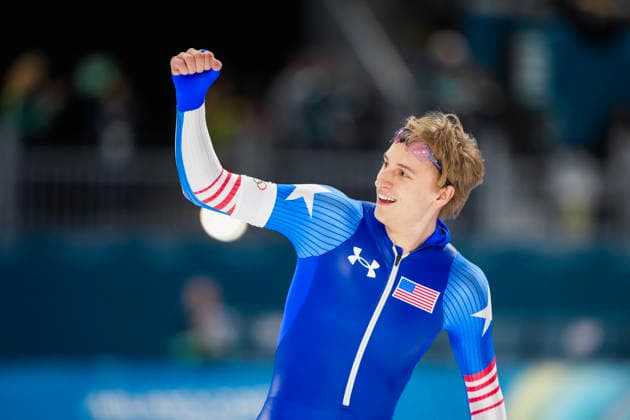 2026-02-14 - Milano Cortina 2026 Winter Olympics 500m Men MILAN, ITALY - FEBRUARY 14: Jordan Stolz of United States of America during the 500m Men of the Milano Cortina 2026 Winter Olympics at the Milano Speed skating, Eisschnelllauf Arena on February 14, 2026 in Milan, Italy Milan Milano Speed Skating Arena Italy Content not available for redistribution in The Netherlands directly or indirectly through any third parties. Copyright: xAndrexWeeningx