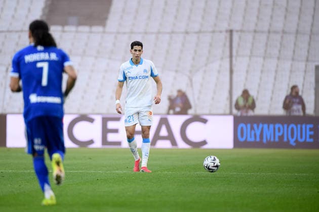 Olympique de Marseille v RC Strasbourg Alsace - Ligue 1 McDonald s 2025 2026 21 Nayef AGUERD (om) during the Ligue 1 McDonald s match between Marseille and Strasbourg at Stade Velodrome on February 14, 2026 in Marseille, France. Marseille France  Copyright: xFEPx 776348289