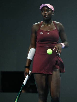 Qatar TotalEnergies Open 2026 - Singles Final DOHA, QATAR FEBRUARY 14: Victoria Mboko of Canada against Karolina Muchova of the Czech Republic competes in the singles final on Day Seven of the Qatar TotalEnergies Open, part of the Hologic WTA, Tennis Damen Tour, at the Khalifa International Tennis and Squash Complex on February 14, 2026 in Doha, Qatar. Doha Qatar  Copyright: xArturxWidakx originalFilename:widak-qatartot260214_npgy7.jpg