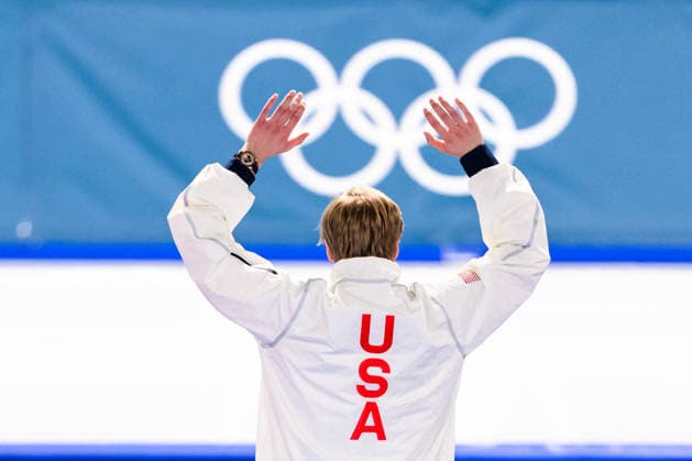 260214 Jordan Stolz of USA celebrate with his gold medal on the podium after men s 500m Speed skating, Eisschnelllauf during day 8 of the 2026 Winter Olympics on February 14, 2026 in Milan. Photo: Carl Sandin BILDBYRAN kod CS CS0880 skridskor speed skating Olympic Games, Olympische Spiele, Olympia, OS olympics winter olympics os ol olympiska spel vinter-os olympiske leker milano cortina 2026 milan cortina 2026 milano cortina 2026 olympic games milano cortina 2026 winter olympic games milano cortina-os milano cortina-ol vinter-ol 8 bbeng gold guld os-guld medaj medal jubel *** 260214 Jordan Stolz of USA celebrate with his gold medal on the podium after men s 500m speed skating during day 8 of the 2026 Winter Olympics on February 14, 2026 in Milan Photo Carl Sandin BILDBYRAN code CS CS0880 skates speed skating olympic games olympics winter olympics os ol olympic games winter os olympic games milano cortina 2026 milan cortina 2026 milano cortina 2026 olympic games milano cortina 2026 winter olympic games milano cortina os milano cortina ol winter ol 8 bbeng gold gold os gold medaj medal jubel  Copyright: CARLxSANDIN BB260214CS162