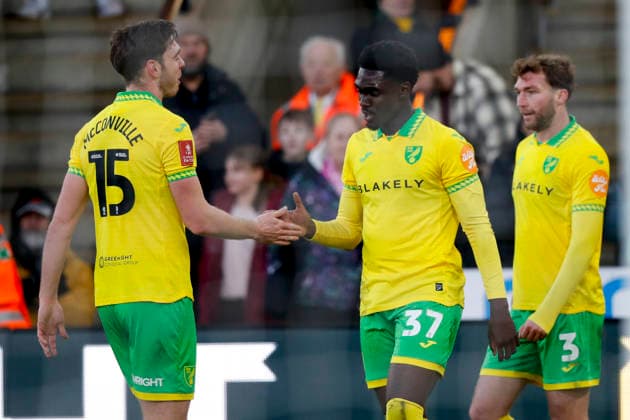 Norwich City v West Bromwich Albion Emirates FA Cup Mohamed Toure of Norwich celebrates scoring his sides 3rd goal during the Emirates FA Cup Fourth Round match at Carrow Road, Norwich 14 02 2026 Commissioned for use in Newsquest Norfolk titles only. All other titles fees apply. UK Newspapers OUT Copyright: xPaulxChestertonx FIL-22967-0126