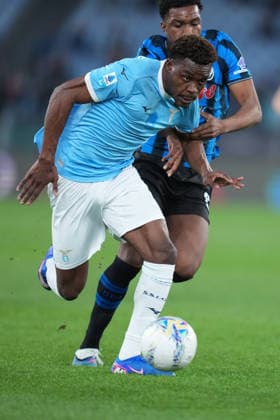 Lazio™s Fisayo Dele-Bashiru during the Serie A EniLive soccer match between Lazio and Atalanta at the Rome s Olympic stadium, Italy - Saturday February 14, 2026 - Soccer ( Photo by Alfredo Falcone LaPresse )  Copyright: xAlfredoxFalcone LaPressex